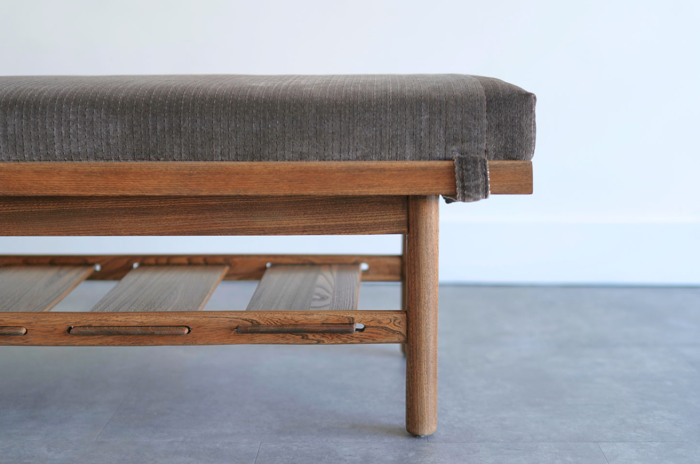 Oak Bench by Lawrence Peabody for Nemschoff, C. 1950s