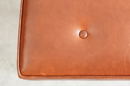 Set of Stools by Jens Risom in Cognac Leather, C. 1950s