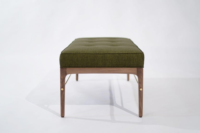 Linear Bench in Natural Walnut Series 48 by Stamford Modern