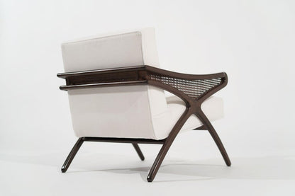 Mid-Century Modern Butterfly Lounge Chair in Mohair, circa 1960s