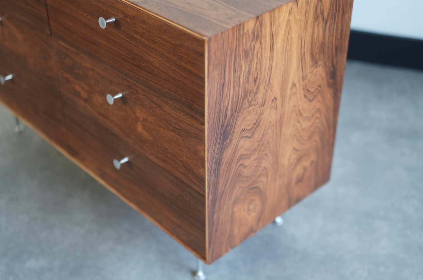Rosewood Thin Edge Dresser by George Nelson for Herman Miller, C. 1950s