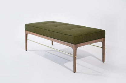 Linear Bench in Natural Walnut Series 48 by Stamford Modern