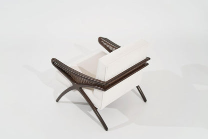 Mid-Century Modern Butterfly Lounge Chair in Mohair, circa 1960s