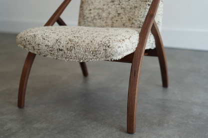 Sculptural Bent Teak Lounge Chair, Sweden, C. 1950s