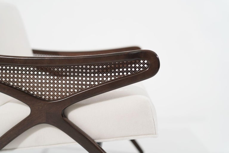 Mid-Century Modern Butterfly Lounge Chair in Mohair, circa 1960s