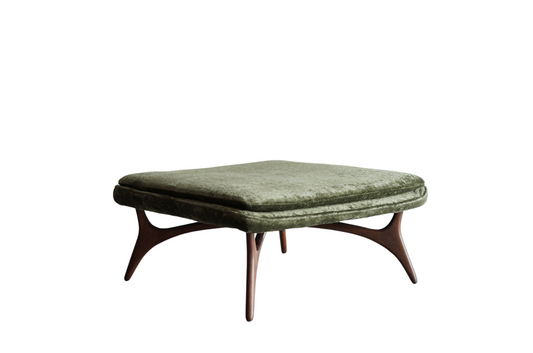Sculptural Walnut Ottoman by Vladimir Kagan, C. 1950s