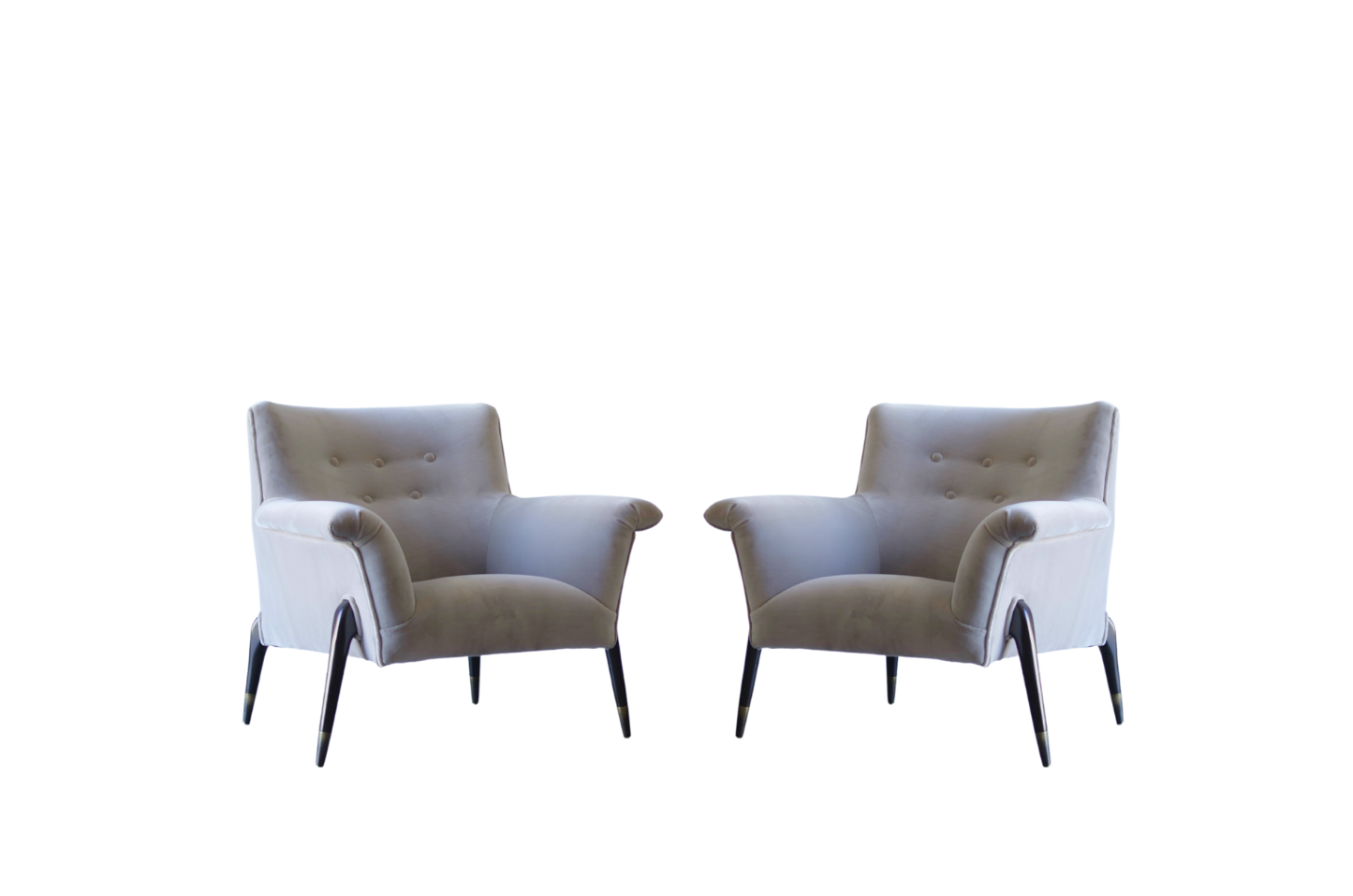 Spider Leg Lounge Chairs, Ico Parisi Style, C. 1960s