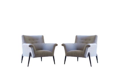 Spider Leg Lounge Chairs, Ico Parisi Style, C. 1960s