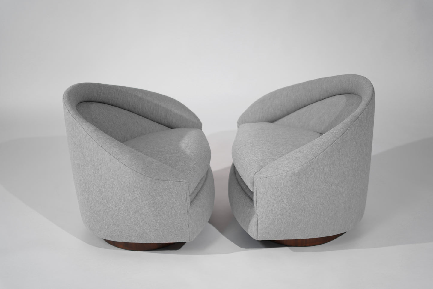 Set of Swivel Tilt Lounge Chairs by Adrian Pearsall, C. 1950s