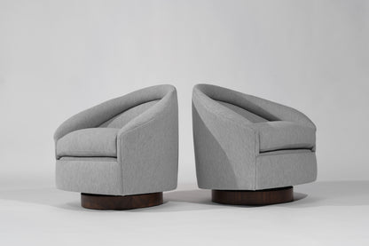 Set of Swivel Tilt Lounge Chairs by Adrian Pearsall, C. 1950s