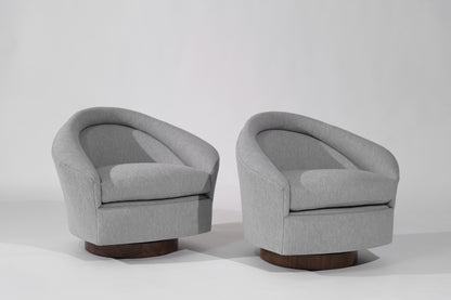 Set of Swivel Tilt Lounge Chairs by Adrian Pearsall, C. 1950s