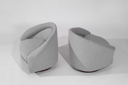 Set of Swivel Tilt Lounge Chairs by Adrian Pearsall, C. 1950s