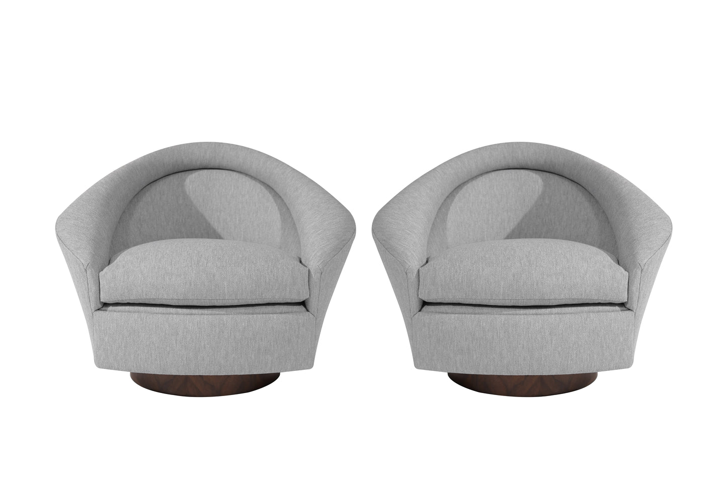 Set of Swivel Tilt Lounge Chairs by Adrian Pearsall, C. 1950s