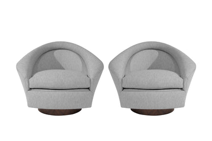 Set of Swivel Tilt Lounge Chairs by Adrian Pearsall, C. 1950s