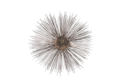Industrial Metal Alloys Sunburst Wall Sculpture, C. 1970s