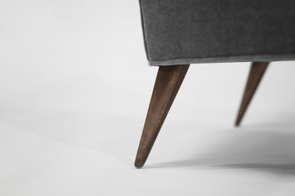 Set of Slipper Chairs by Selig in Plush Mohair, C. 1950s