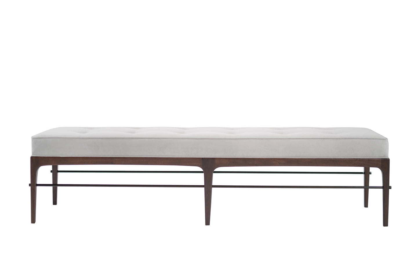 Linear Bench in Dark Walnut Series 72