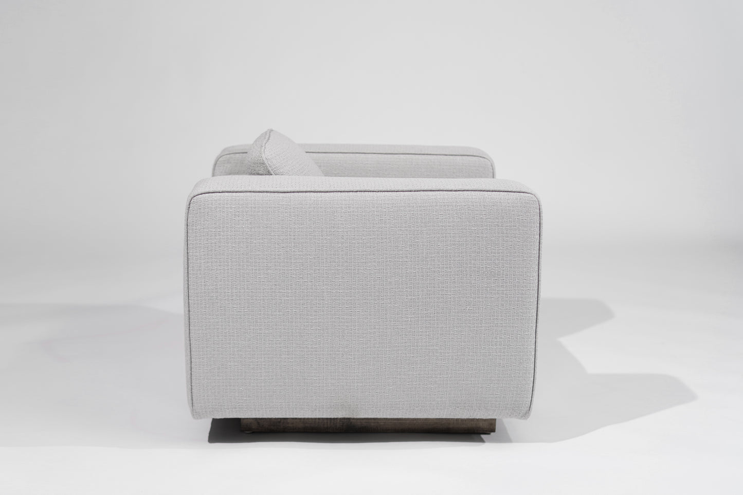 Italian Lounge Chairs in Grey Linen, C. 1950s