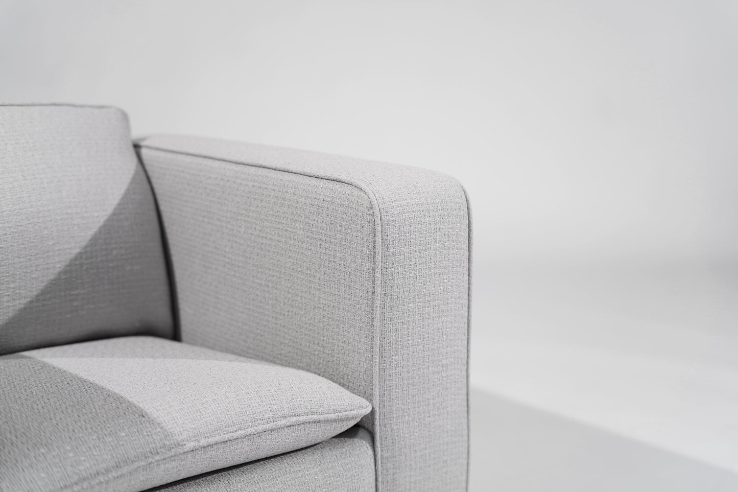 Italian Lounge Chairs in Grey Linen, C. 1950s