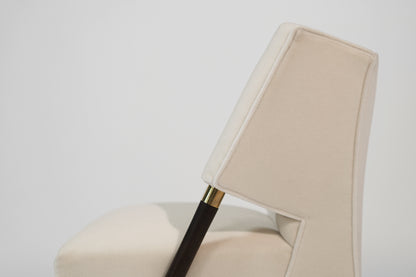 Set of Lounge Chairs by Karpen of California in Mohair, C. 1950s