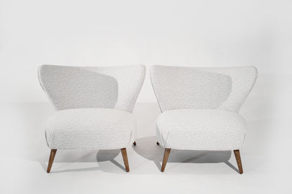 Scandinavian Modern Wingback Lounges, Denmark, C. 1950s