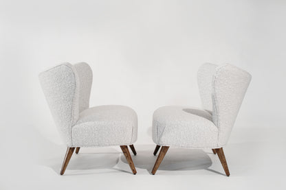 Scandinavian Modern Wingback Lounges, Denmark, C. 1950s