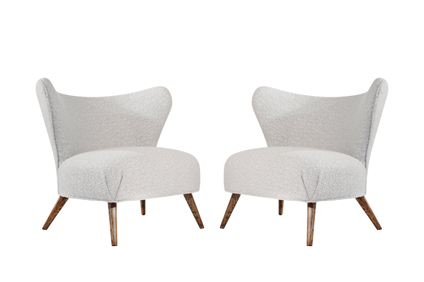 Scandinavian Modern Wingback Lounges, Denmark, C. 1950s