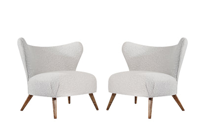 Scandinavian Modern Wingback Lounges, Denmark, C. 1950s