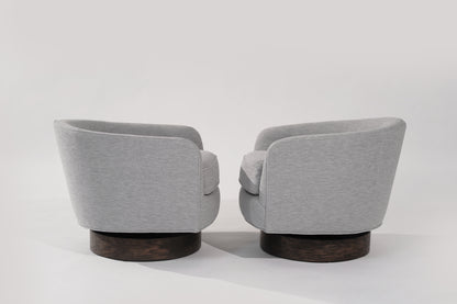 Set of Swivel Tilt Lounge Chairs by Milo Baughman, C. 1960s