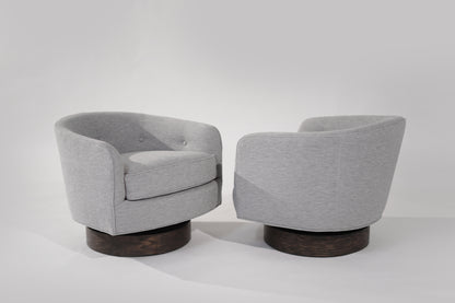 Set of Swivel Tilt Lounge Chairs by Milo Baughman, C. 1960s