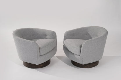Set of Swivel Tilt Lounge Chairs by Milo Baughman, C. 1960s