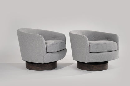 Set of Swivel Tilt Lounge Chairs by Milo Baughman, C. 1960s