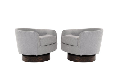 Set of Swivel Tilt Lounge Chairs by Milo Baughman, C. 1960s