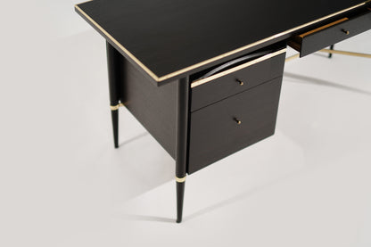 Ebonized Mahogany Desk by Paul McCobb, Connoisseur Collection, C. 1950s