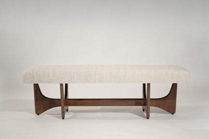 Artisanal Bench in Natural Walnut