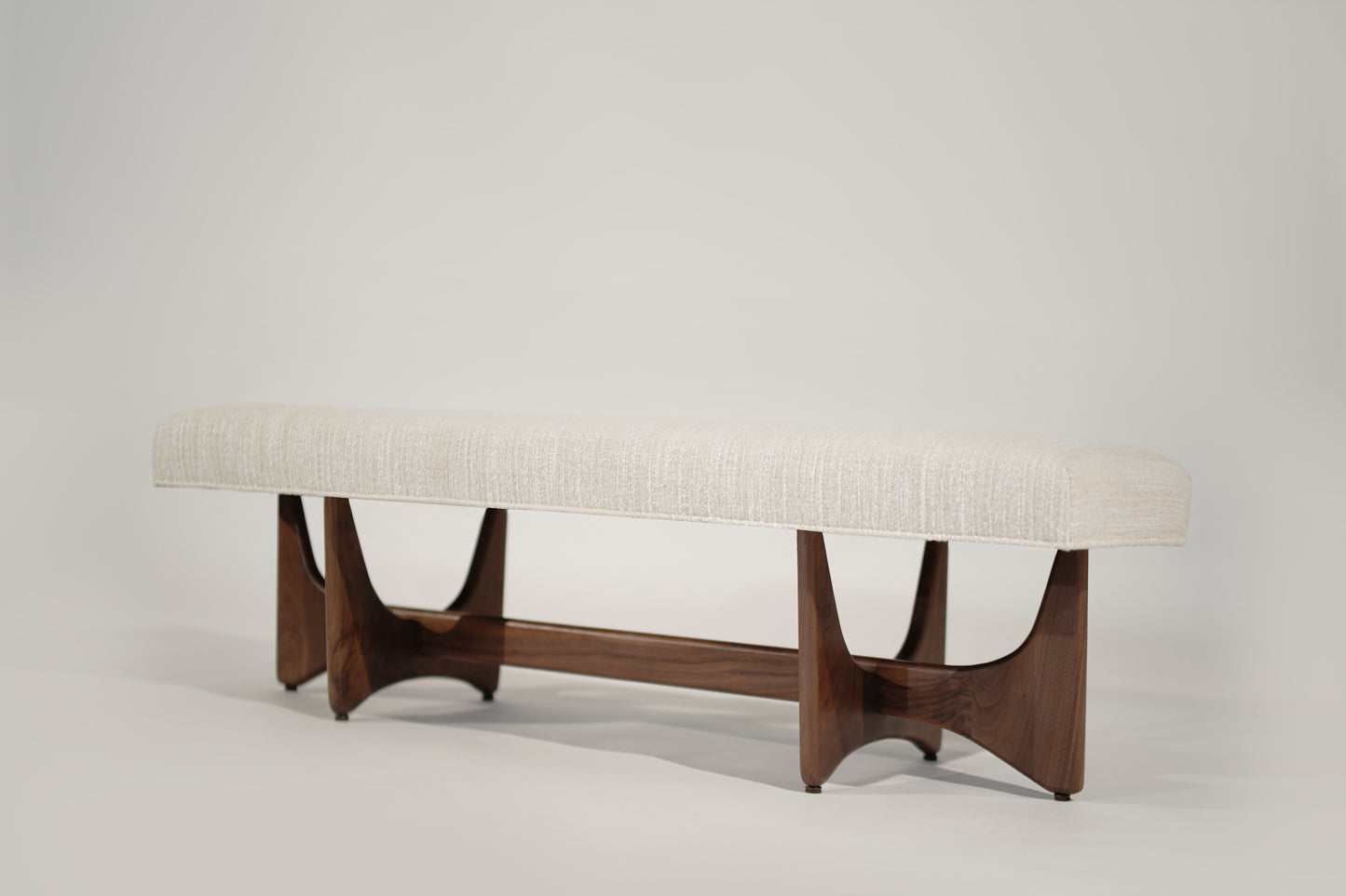 Artisanal Bench in Natural Walnut