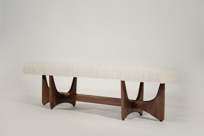 Artisanal Bench in Natural Walnut