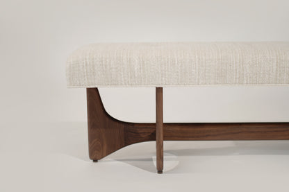 Artisanal Bench in Natural Walnut