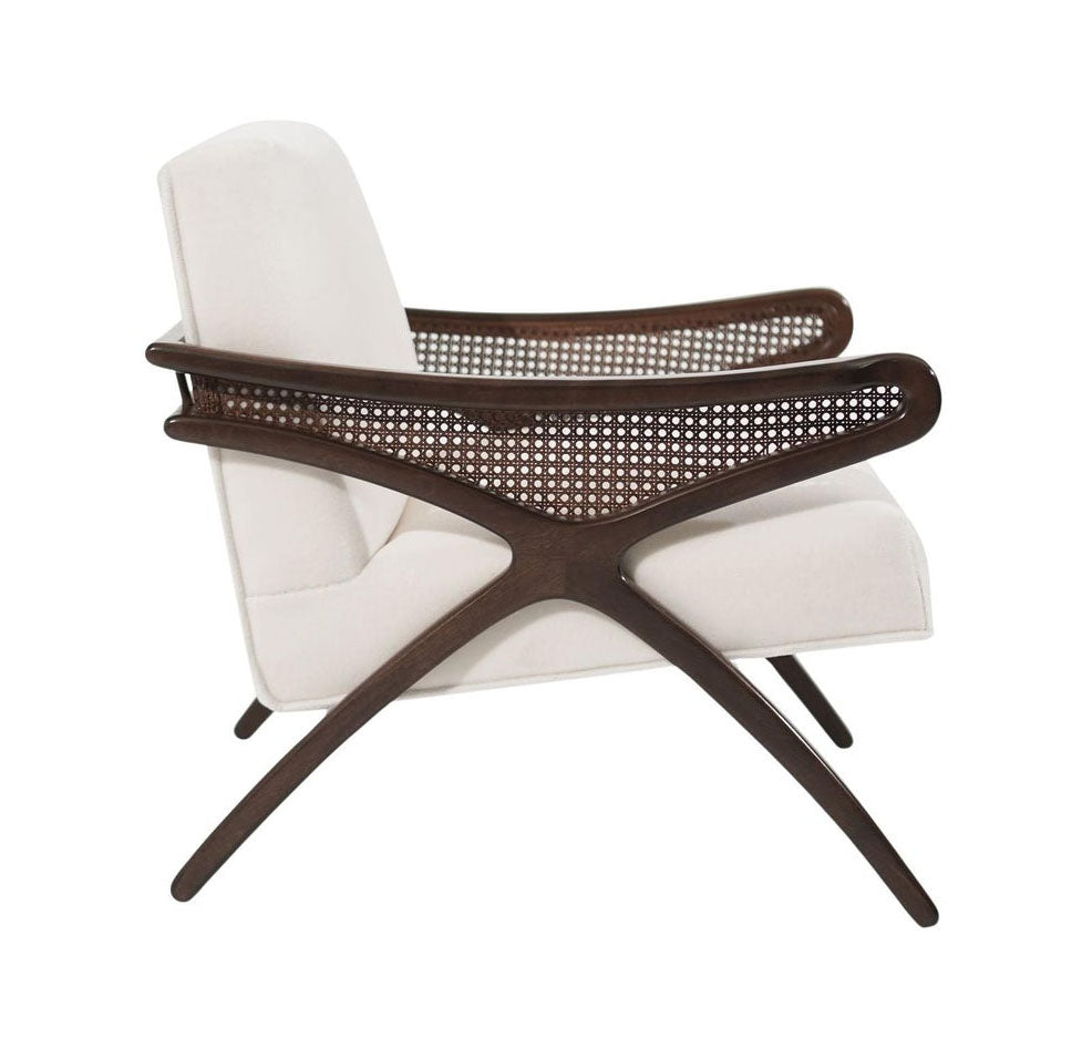 Mid-Century Modern Butterfly Lounge Chair in Mohair, circa 1960s