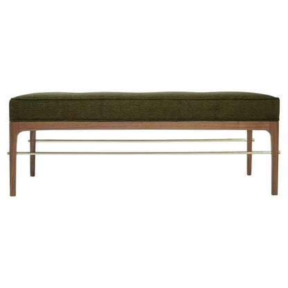 Linear Bench in Natural Walnut Series 48 by Stamford Modern
