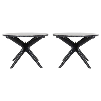 Set of Gazelle End Tables in Limed Oak