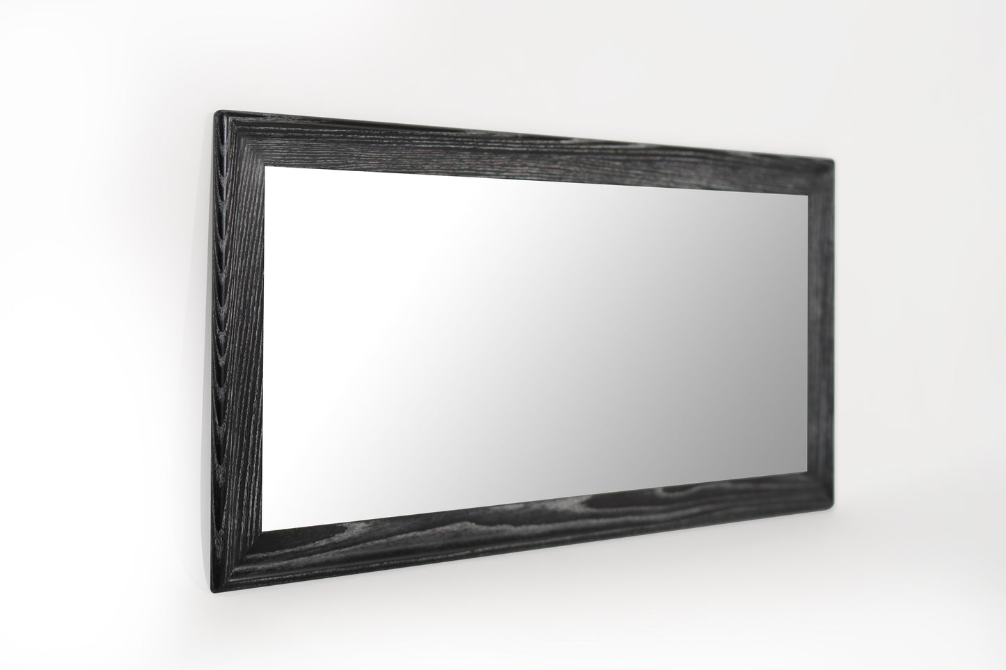 Modernist Limed Oak Rectangular Mirror, Circa 1960s