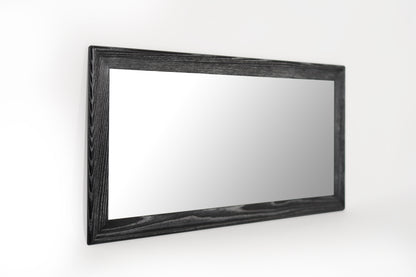 Modernist Limed Oak Rectangular Mirror, Circa 1960s