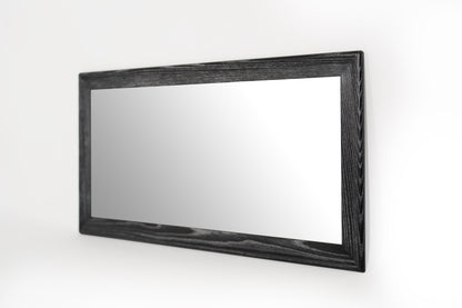 Modernist Limed Oak Rectangular Mirror, Circa 1960s