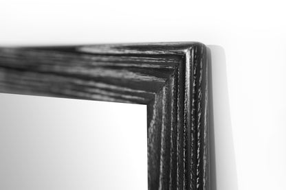 Modernist Limed Oak Rectangular Mirror, Circa 1960s