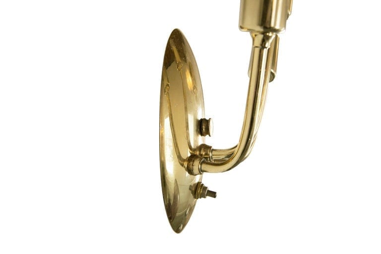 Italian Brass Sconces, 1950s