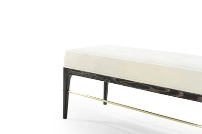 Linear Bench in Black Ceruse Series 48