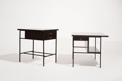 Set of Bronze Frame End Tables by Paul McCobb