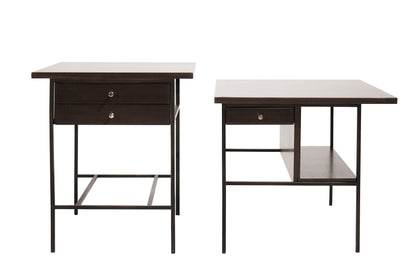 Set of Bronze Frame End Tables by Paul McCobb