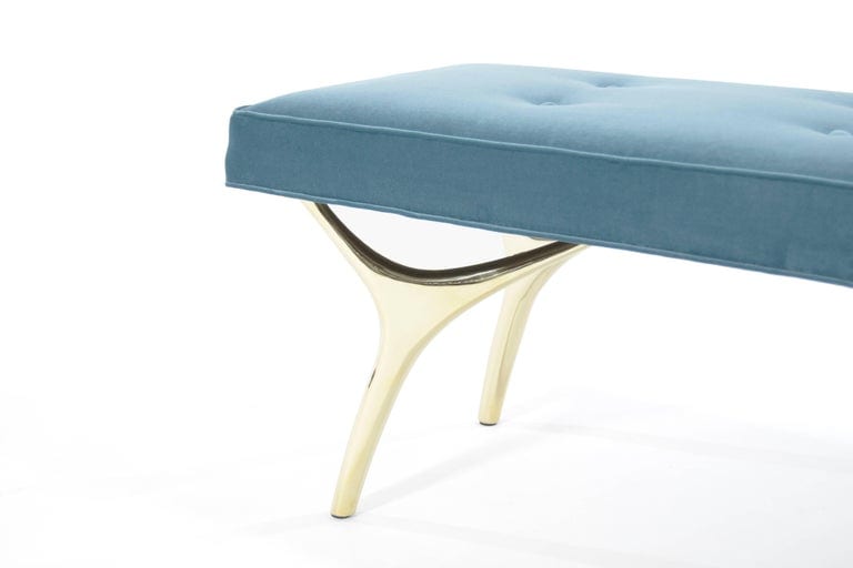 Crescent Bench Series 60 in Polished Brass